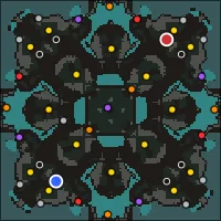 Bonevault — 120×120 Cave battlefield with 8 start locations