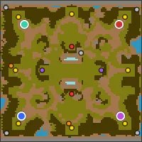 Coalspire — 96×96 Glade battlefield with 4 start locations
