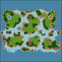 Deepcut Rift — 116×116 Forest battlefield with 2 start locations