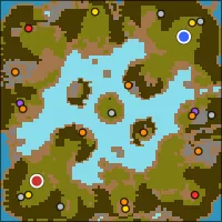 Frostcinders — 160×160 Glade battlefield with 2 start locations